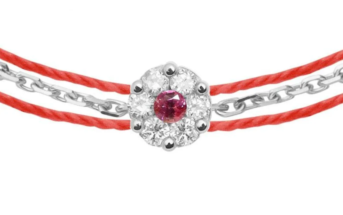 Illusion Colored "Pimpant" Saphir Rose<Redline Hot